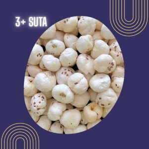 3+ suta phool makhanan