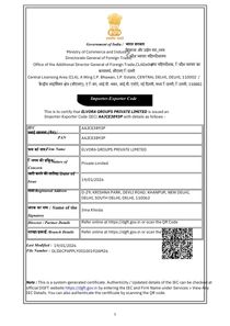 elvora groups indian exporter certificate 4