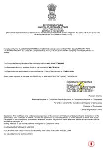 Elvora Groups Indian Exporter Certificate 7